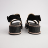 Vera Black Suede Sandals
