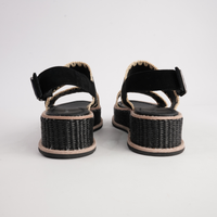 Vera Black Suede Sandals