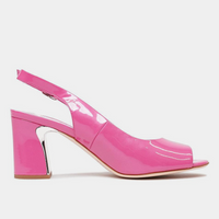 Kianna Bright Pink Patent Leather Heels