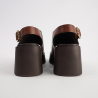 Ariani Brandy Leather Wedges