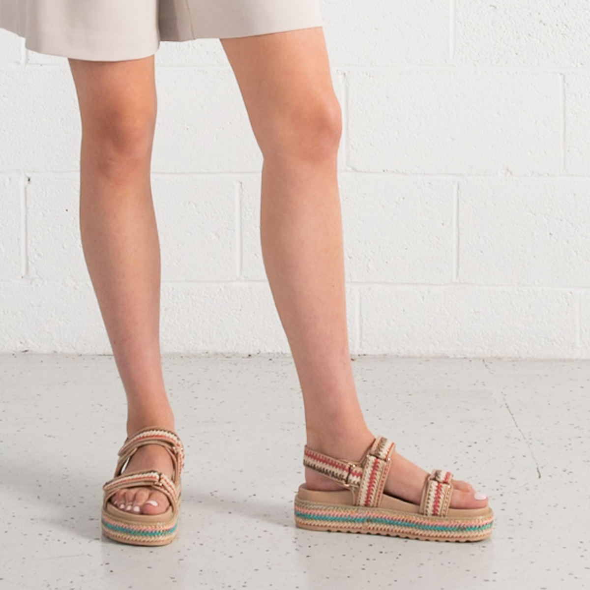 Bridgett Natural Multi Sandals