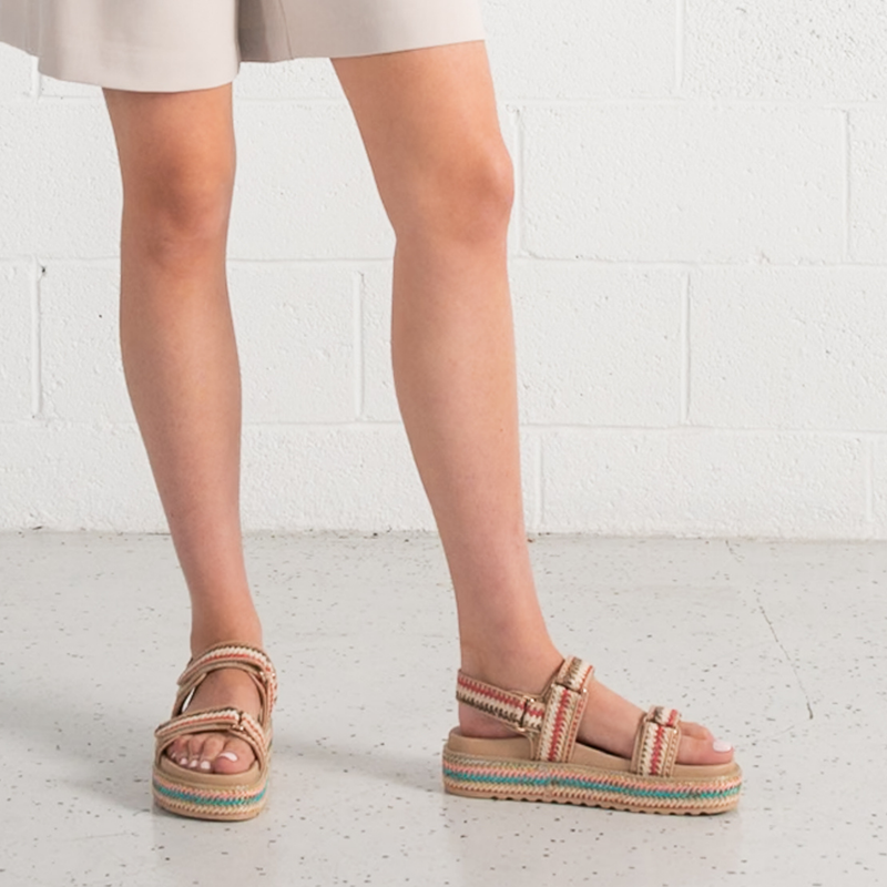 Bridgett Natural Multi Sandals