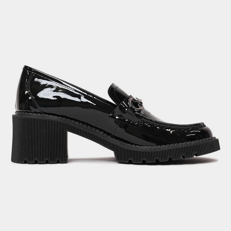 Zoey Black Patent Leather Loafers