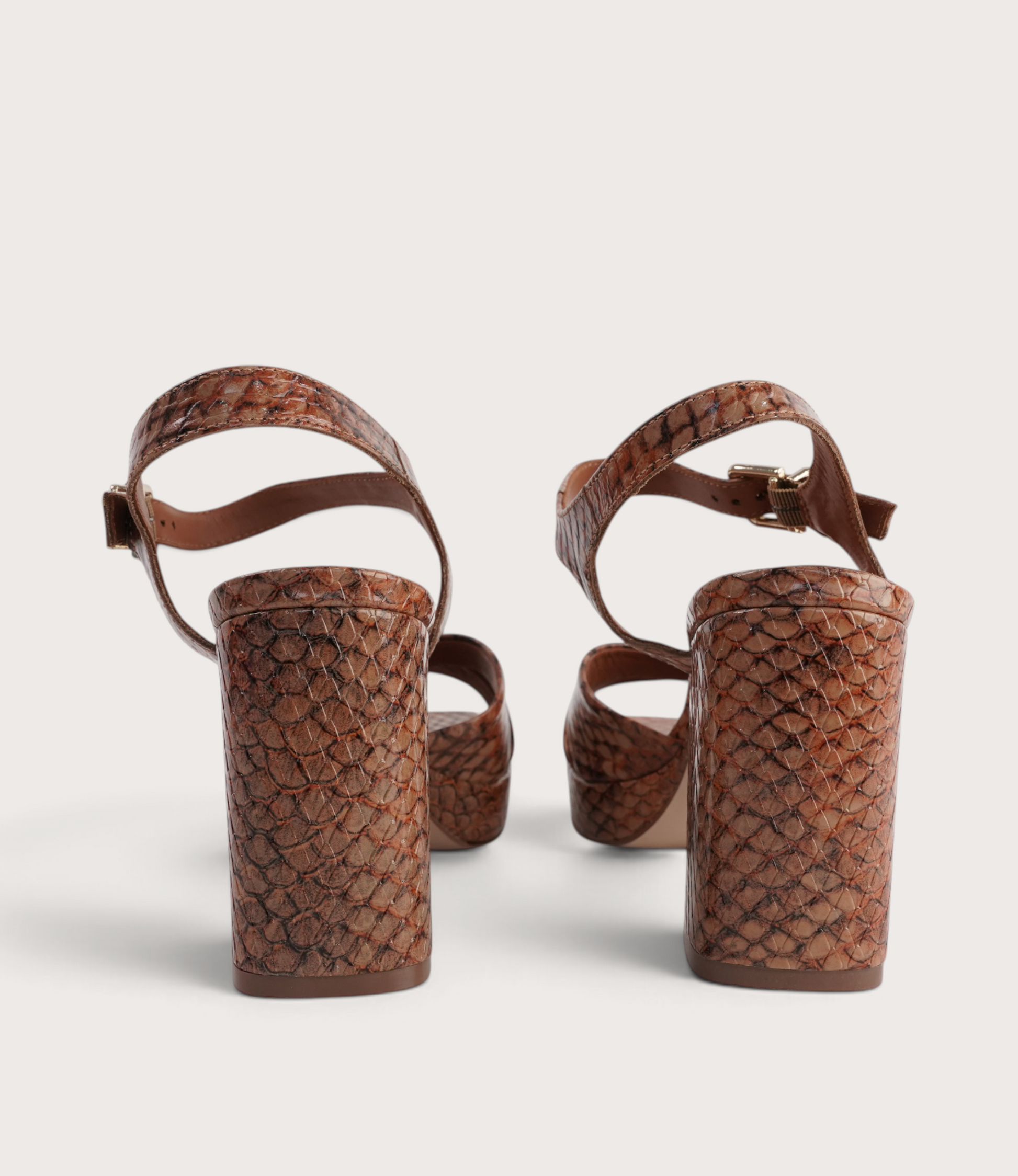Runaway Python Leather Heels