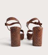 Runaway Python Leather Heels