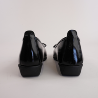 Sarah Black Patent Leather Ballet Flats