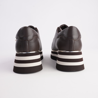 Eammes Choc/Milk Leather Sneakers