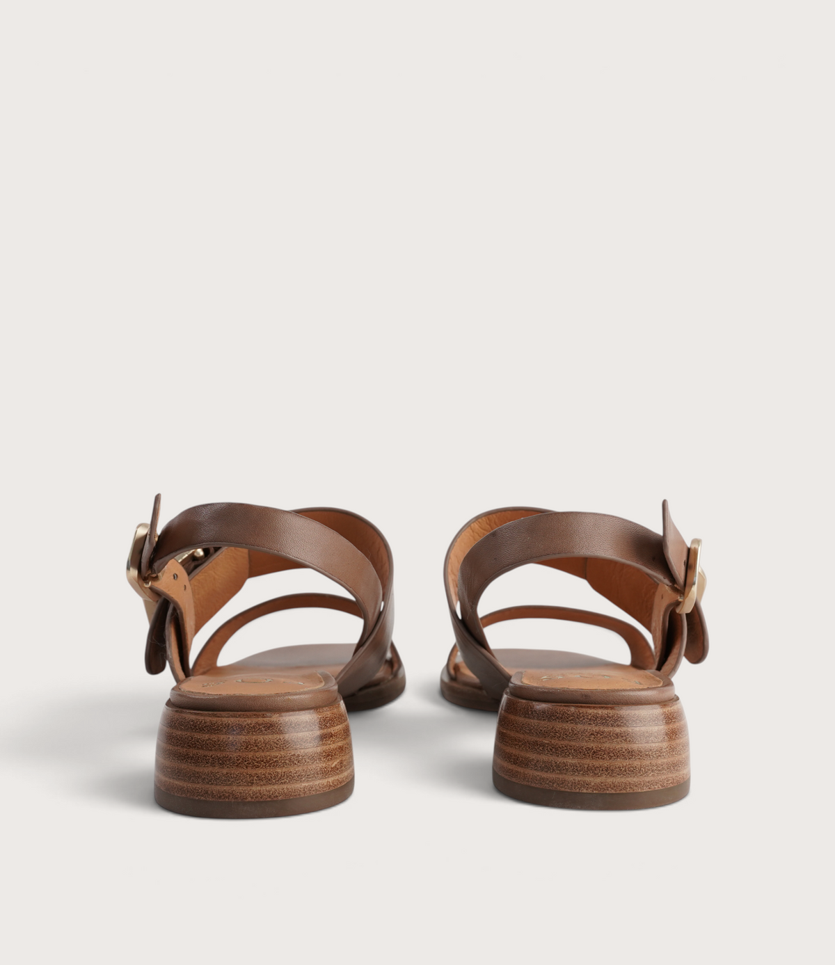 Ikam Pecan Leather Sandals