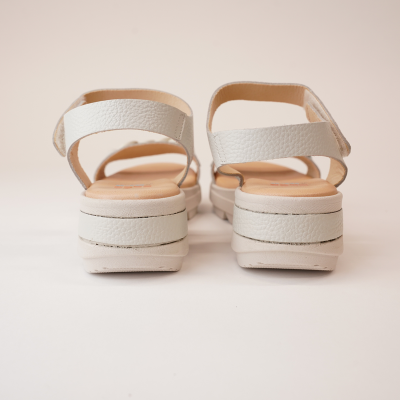 Gala Marble Leather Sandals