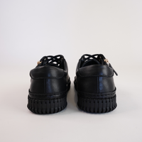 Jonza Black Leather Sneakers