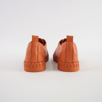 Huston Orange/ Orange Sole Leather Sneakers