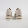 Endo Ivory Raffia/ Milk Leather Sneakers