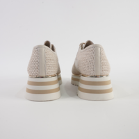 Endo Ivory Raffia/ Milk Leather Sneakers