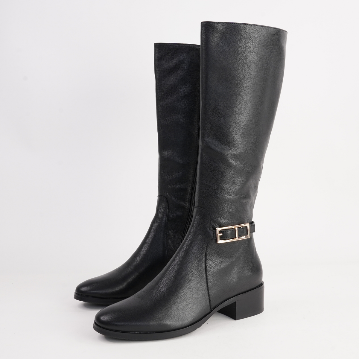 Tenrey Black Leather Boots - DJANGO AND JULIETTE | Shouz