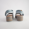 Cubbie Denim Leather Sandals