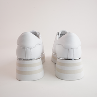 Eammes White Leather Sneakers