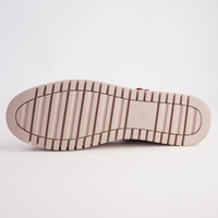 Baytown Burgundy Patent/ Nude Leather Sneakers