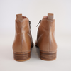 Nakta Dark Tan Leather Ankle Boots