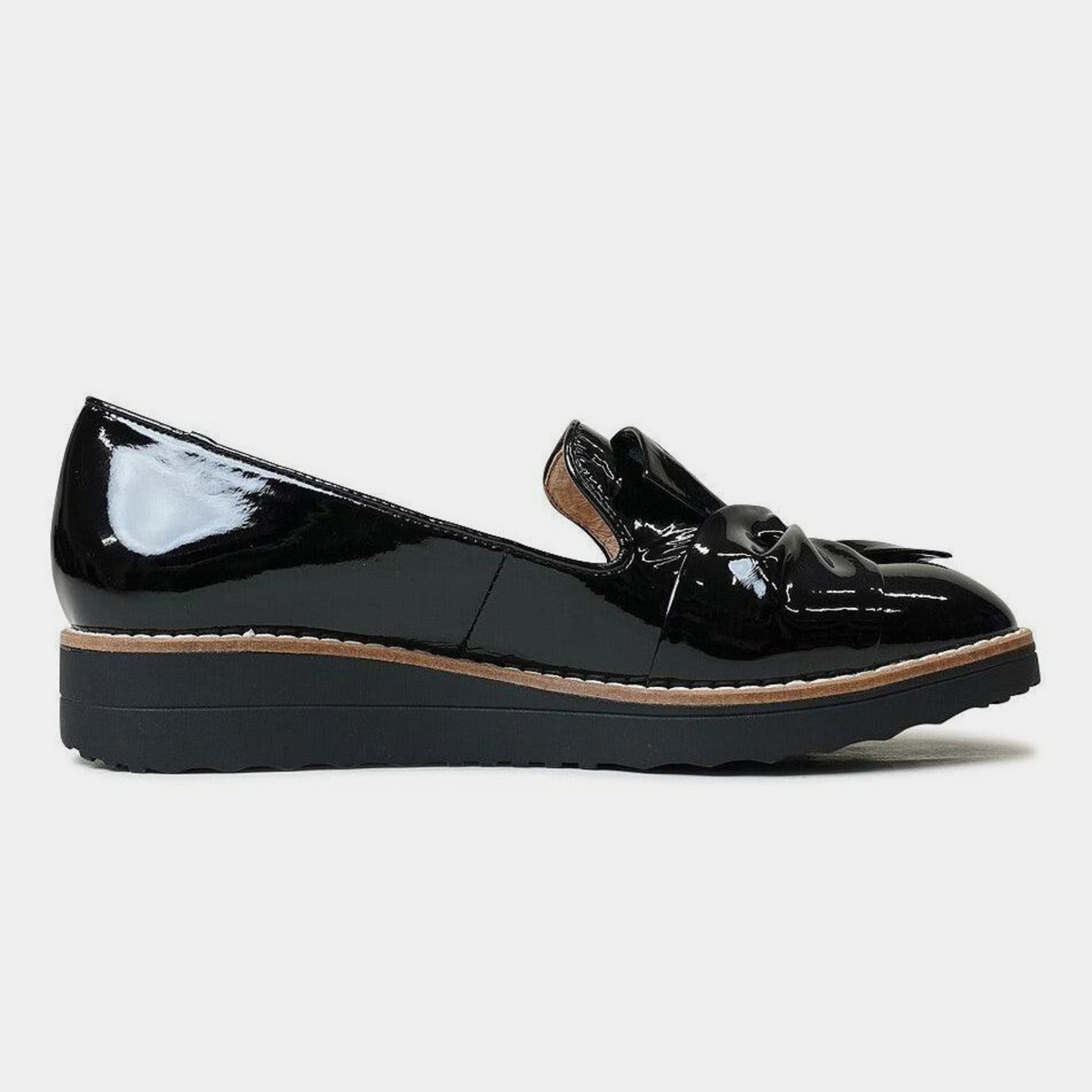 Oclem Black Patent Leather Loafers - TOP END | Shouz