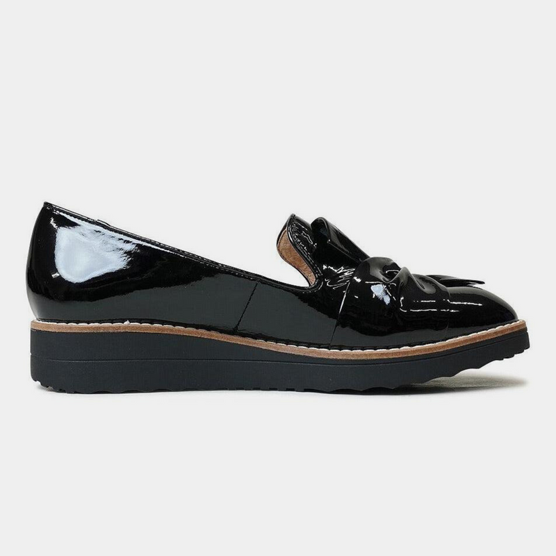 Oclem Black Patent Leather Loafers