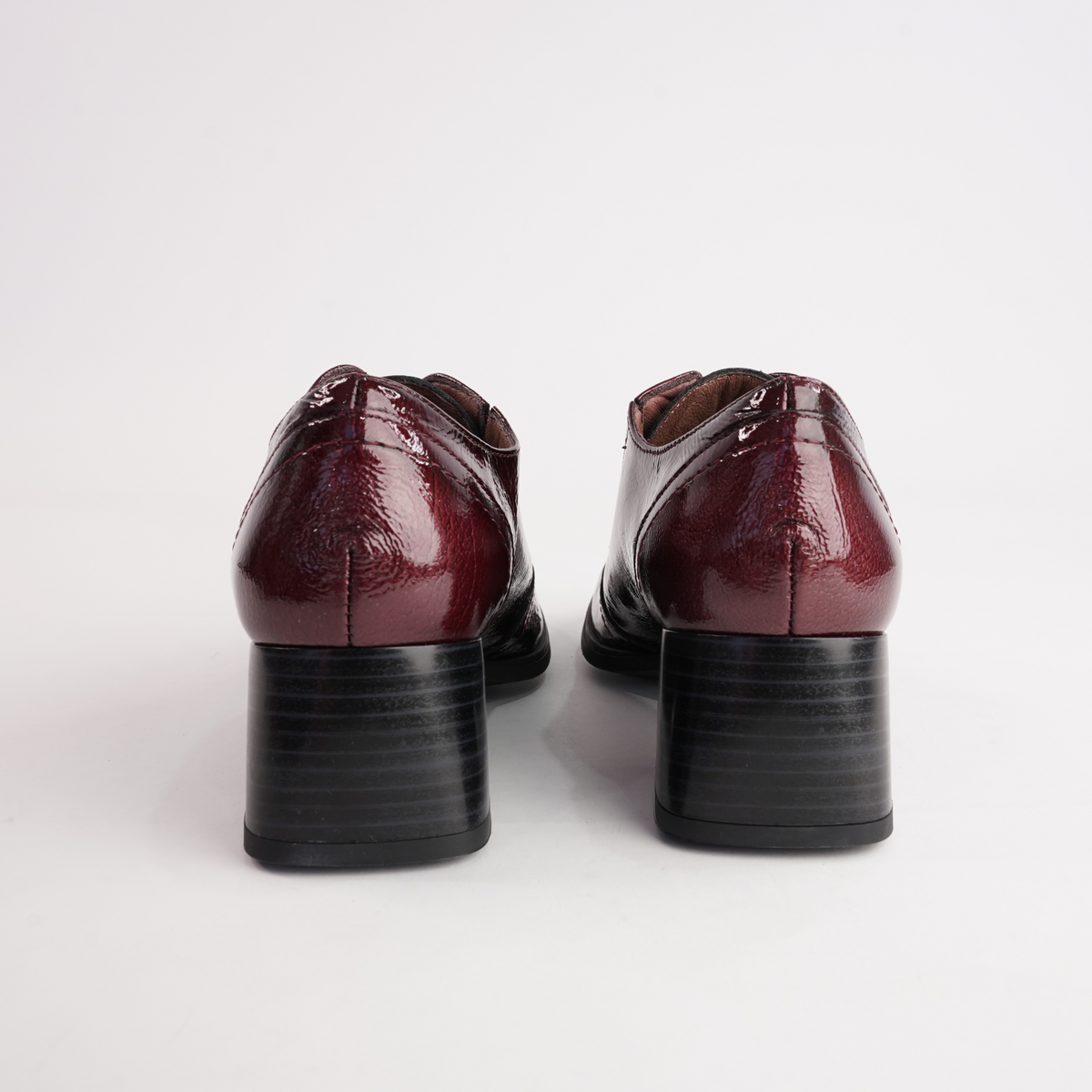 Elisa Wine Patent Leather Boots