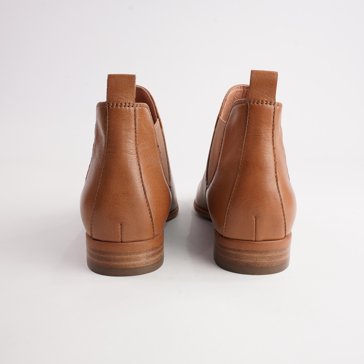 Quatisse Tan Leather Ankle Boots
