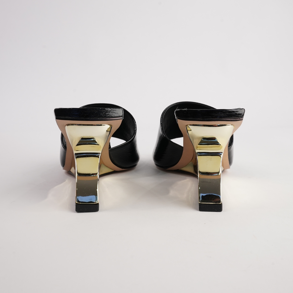 KL7040001 Black Patent Wedges - BRAZILLIO | Shouz