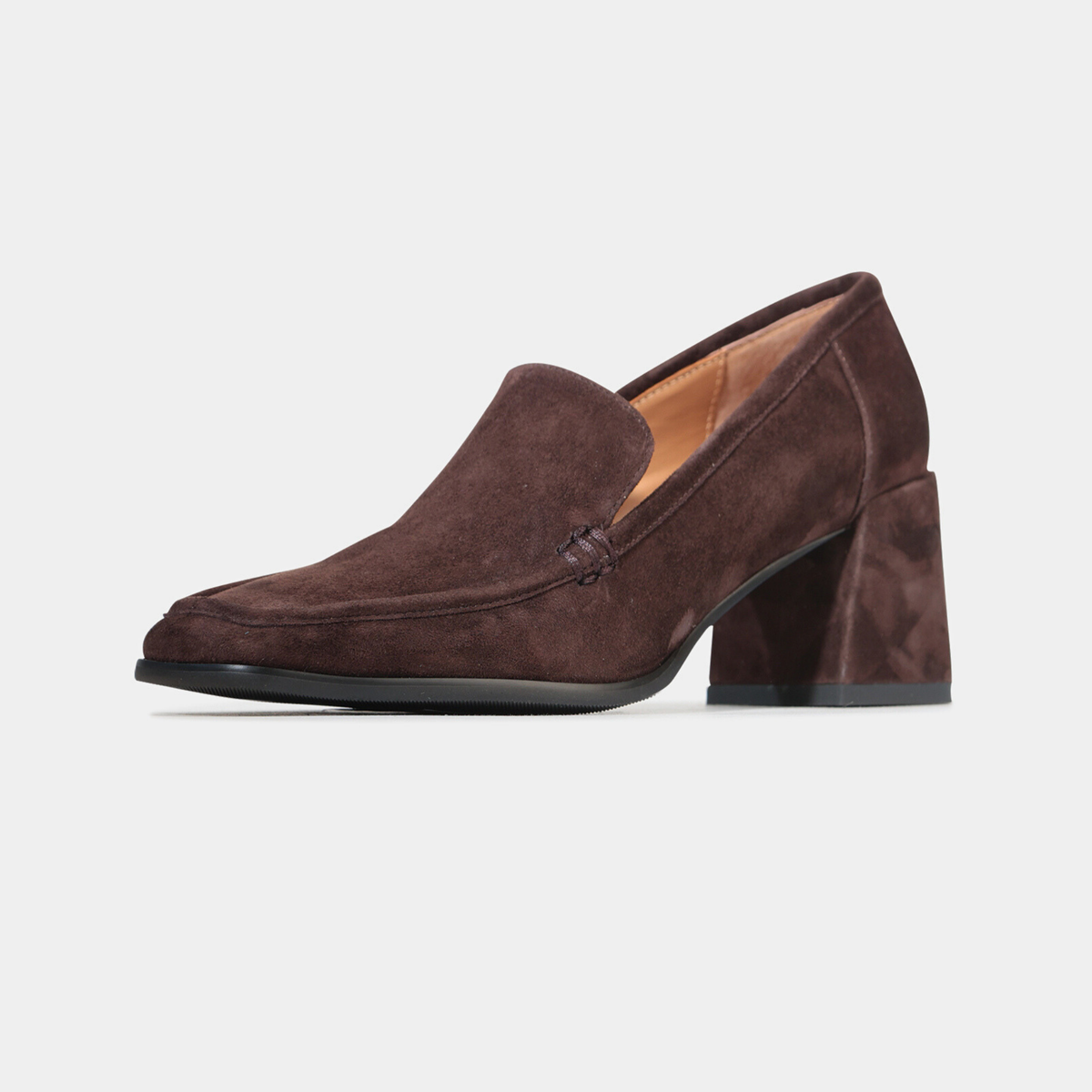 Verde Cocoa Suede Heels - EOS FOOTWEAR | Shouz