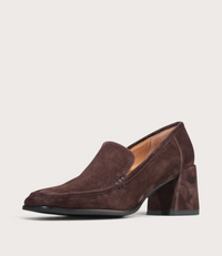 Verde Cocoa Suede Heels