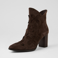 Alderte Choc Suede/ Choc Heel Ankle Boots