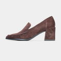 Verde Cocoa Suede Heels