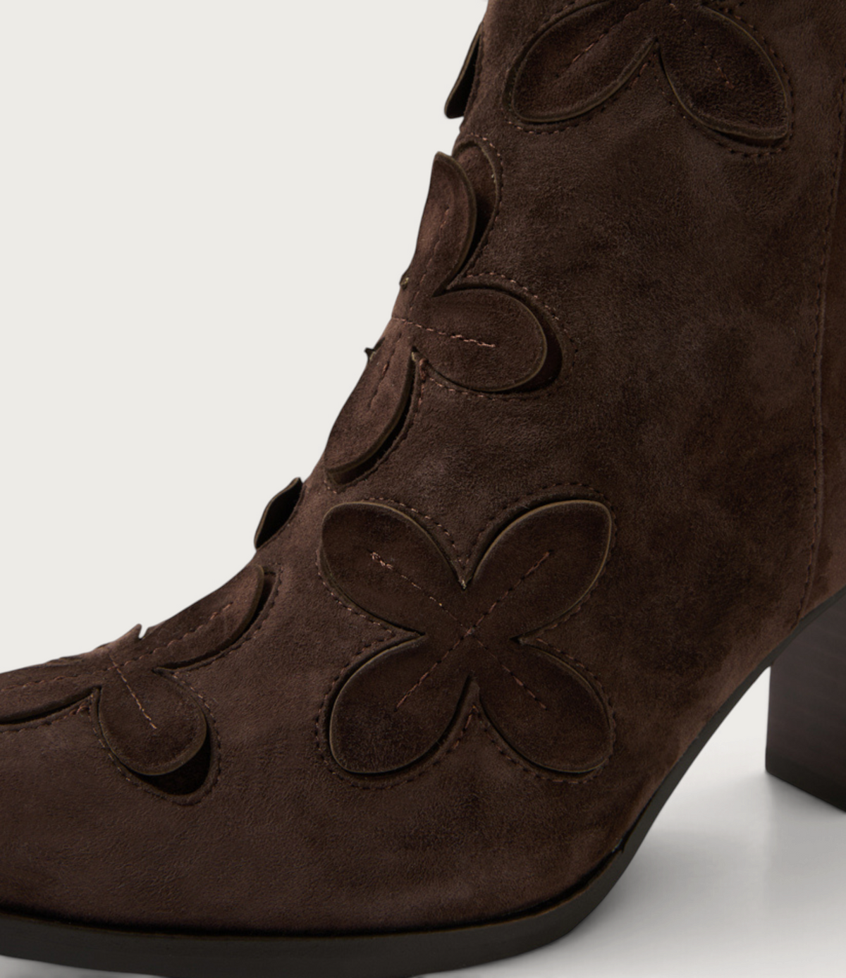 Alderte Choc Suede/ Choc Heel Ankle Boots