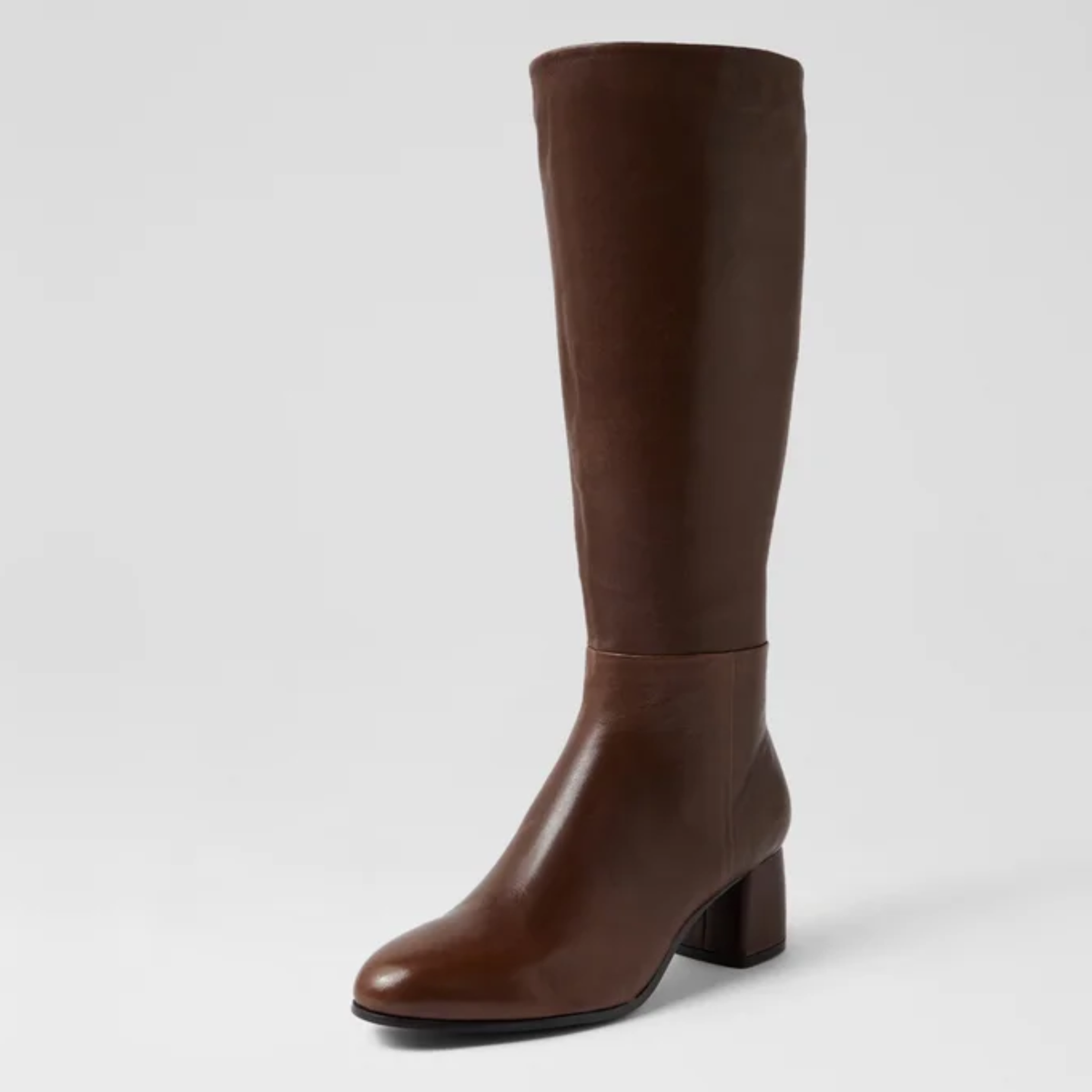 Felman Cocoa Leather Knee High Boots - DJANGO AND JULIETTE | Shouz