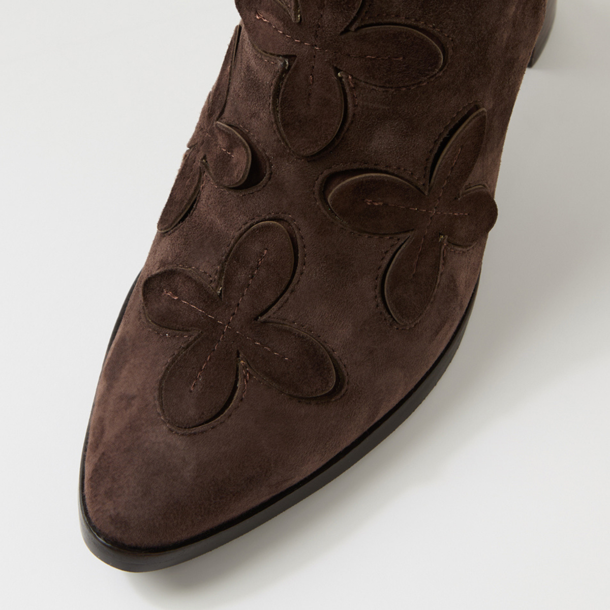 Alderte Choc Suede/ Choc Heel Boots - DJANGO AND JULIETTE | Shouz