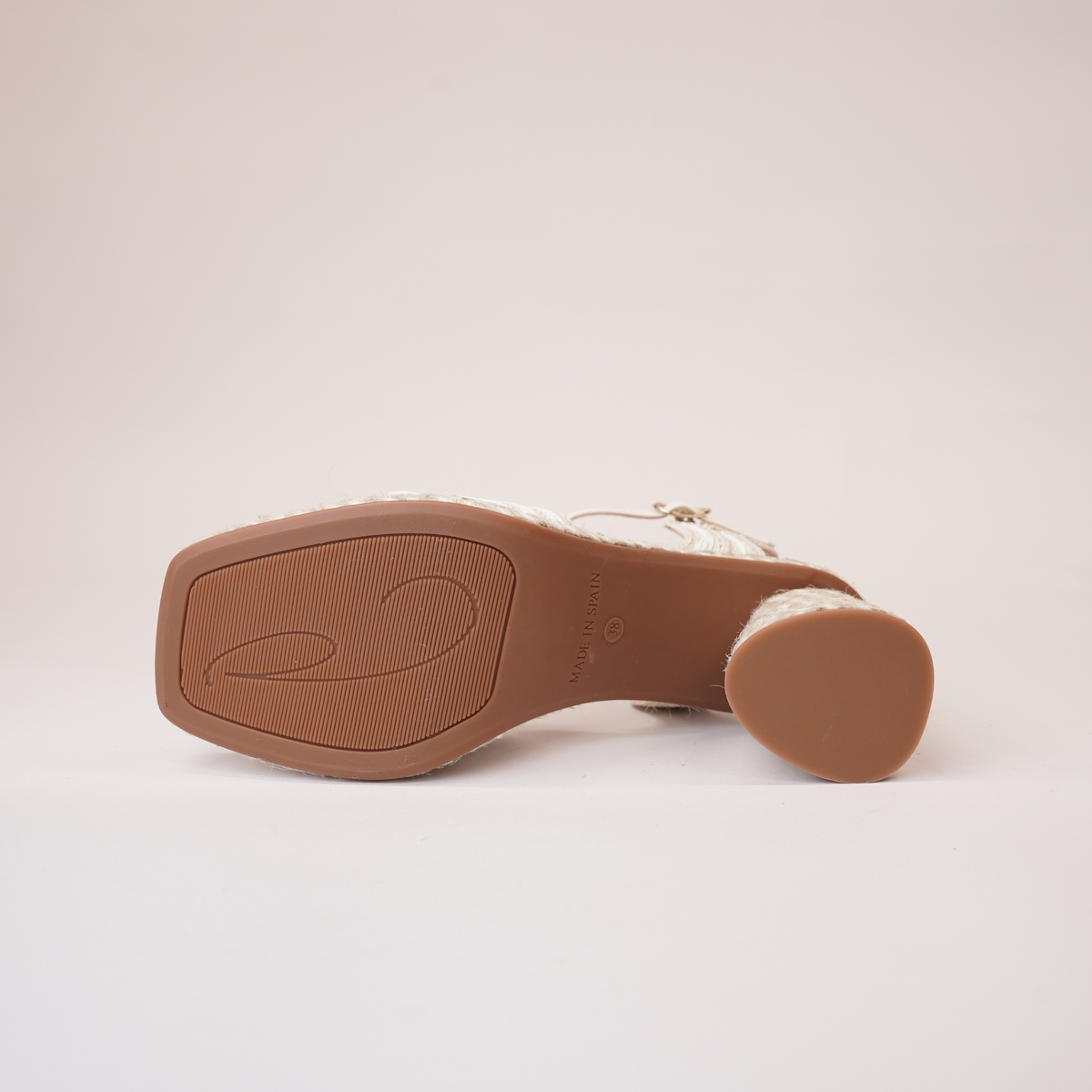 Danae White Multi Leather Espadrille Heels - GAIMO | Shouz