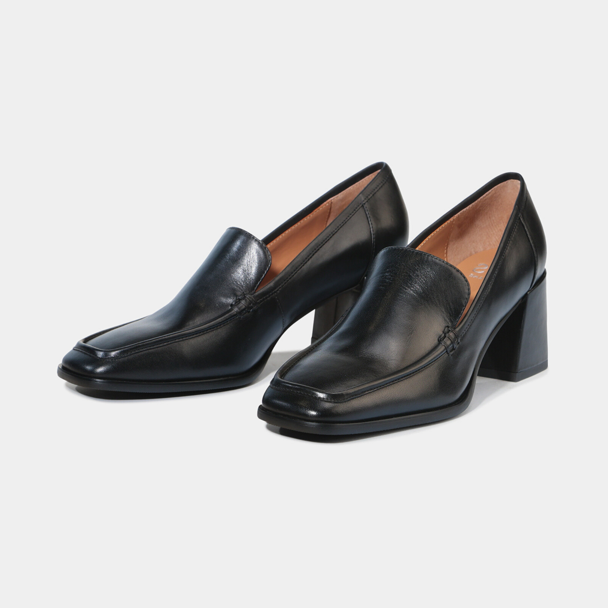 Verde Black Leather Heels - EOS FOOTWEAR | Shouz