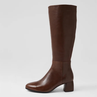 Felman Cocoa Leather Knee High Boots - DJANGO AND JULIETTE | Shouz