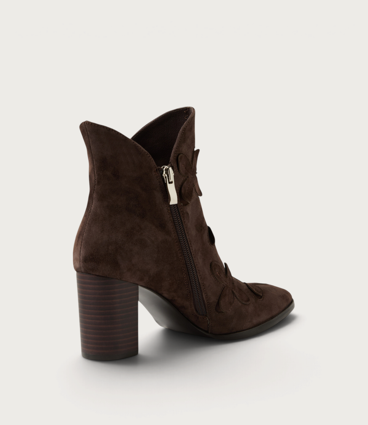 Alderte Choc Suede/ Choc Heel Ankle Boots