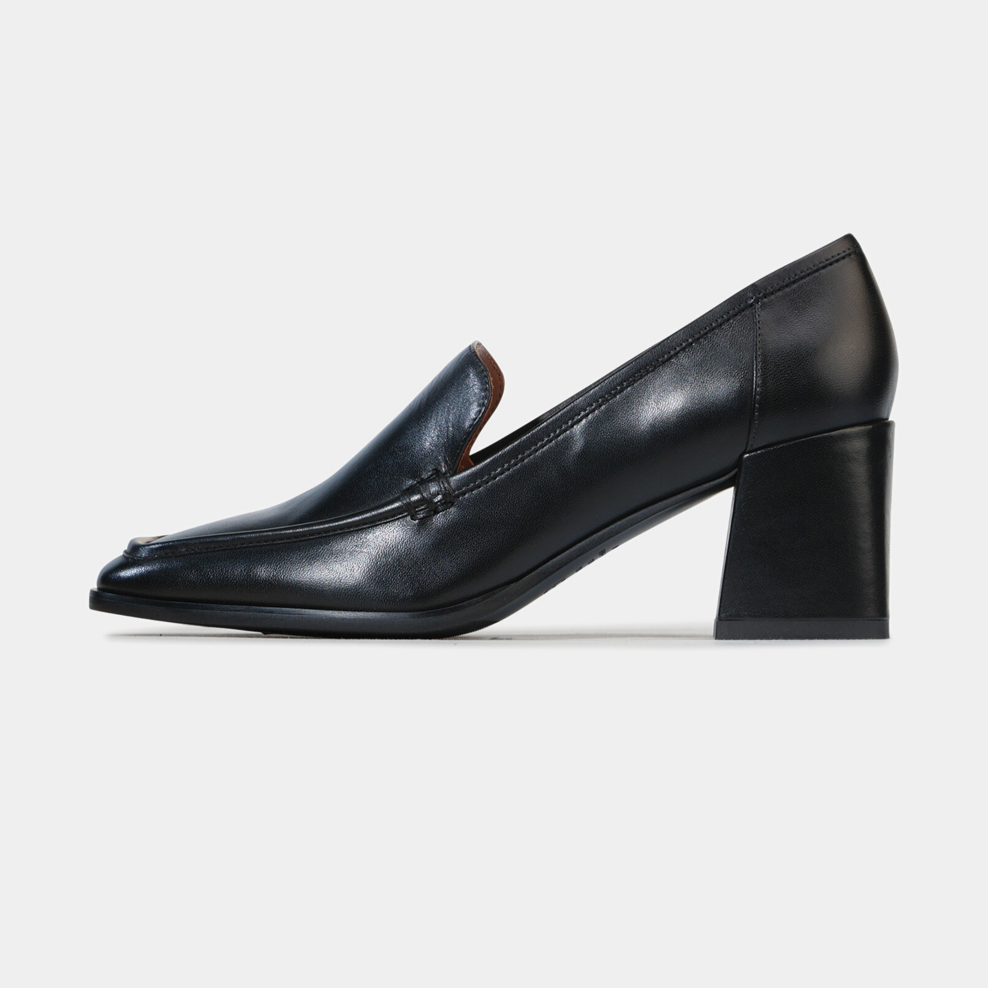 Verde Black Leather Heels - EOS FOOTWEAR | Shouz