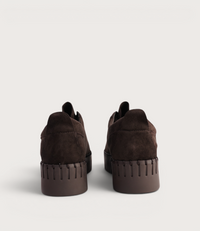 Bump Chocolate Suede Sneakers