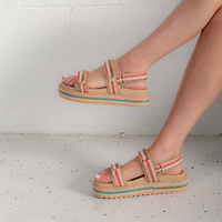 Bridgett Natural Multi Sandals