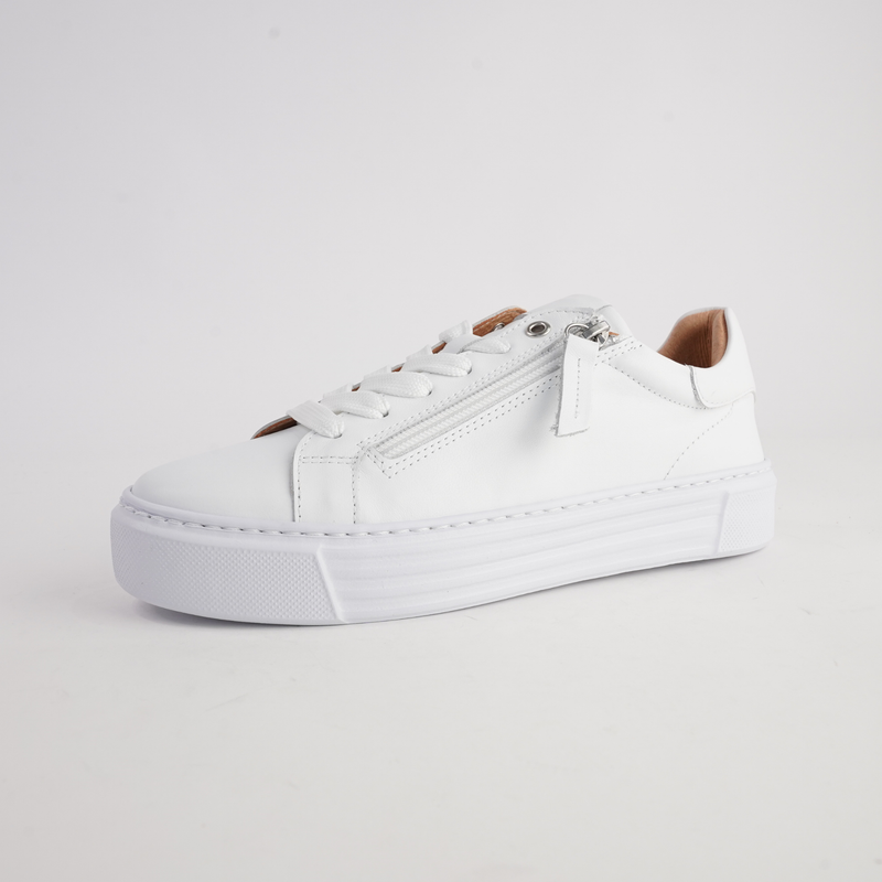 Elly White Leather Sneakers