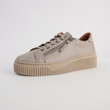Bonnie Dark Stone Leather Sneakers