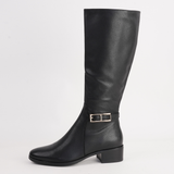 Tenrey Black Leather Boots - DJANGO AND JULIETTE | Shouz