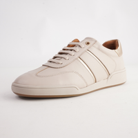 Sage Dark Beige Leather Sneakers - SALA | Shouz