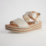 Cubbie Almond Leather Sandals