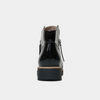 Ohmy Black Patent Leather Ankle Boots