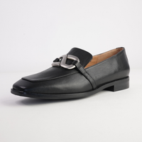 Damon Black Leather Loafers - BRESLEY | Shouz