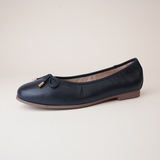 Picture French Navy Leather Ballet Flats