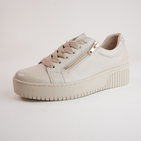 Kees Vanilla Leather Sneakers